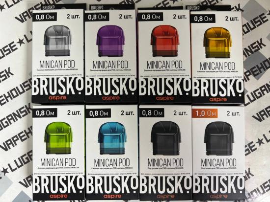 Картридж Brusko Minican, 1.0 Ом / 0.8 Ом