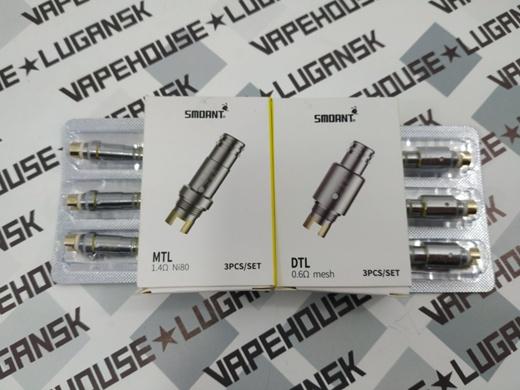 Испарители Smoant Pasito DTL Mesh 0.6? MTL NI 1.4?