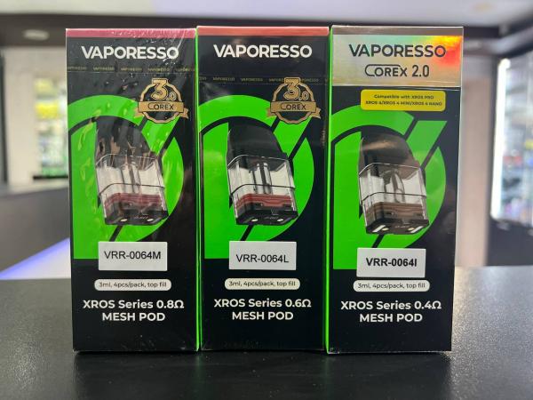 Картридж Vaporesso XROS 0.6ohm/0.8ohm/1.2ohm 2ml